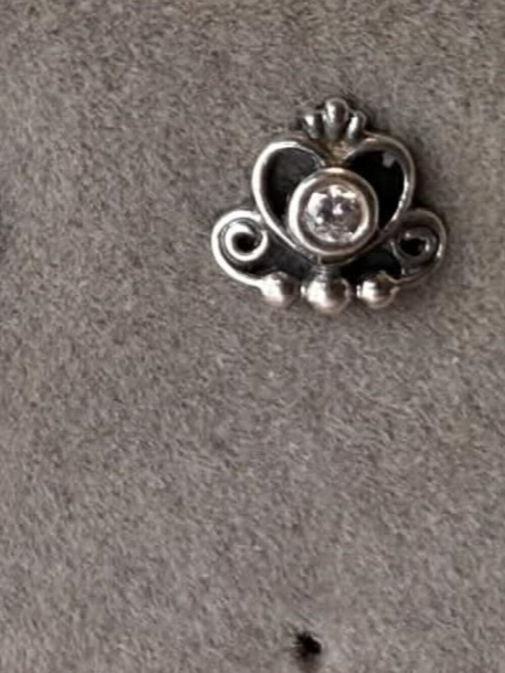 PANDORA Silver Princess Stud Earrings - 30$
